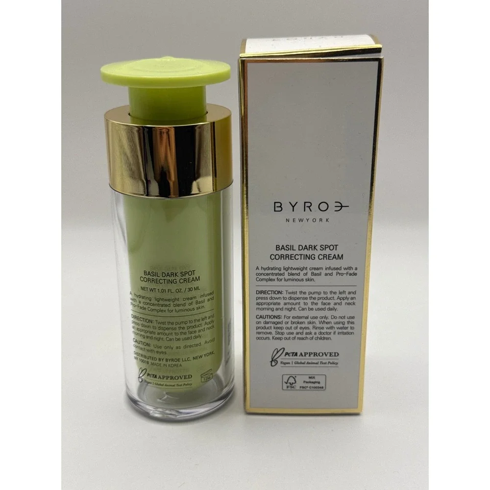BYROE New York Basil Dark Spot Correcting Cream 1.01‎ oz / 30 ml
